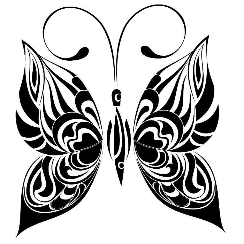 Большие бабочки (трафареты, рисунки)