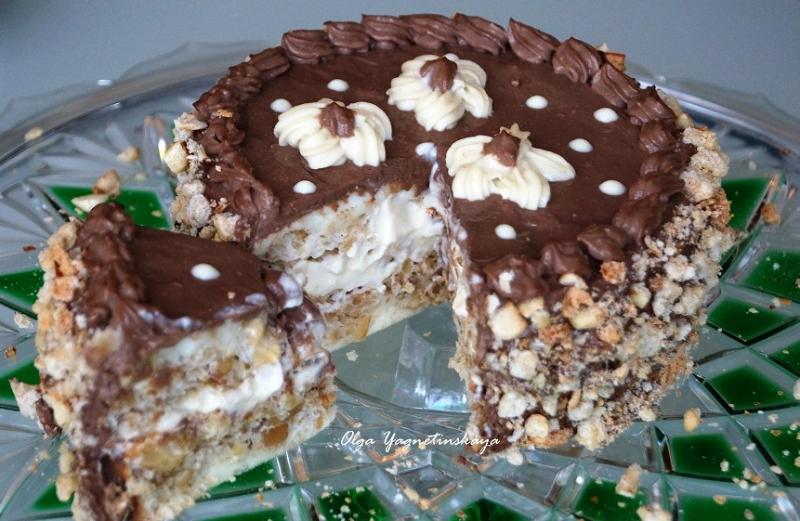 Киевский торт (диетический) без муки и сахара