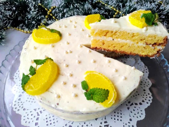 Мой фирменный лимонный торт на Новый год 2022