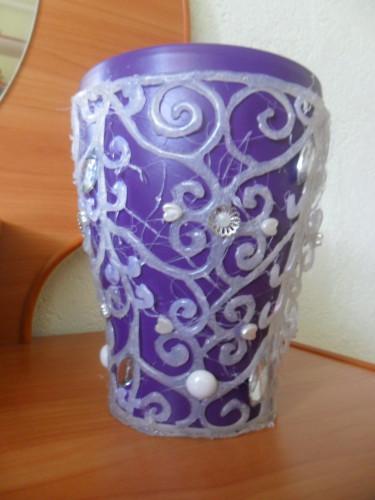 декор для цветочного горшка