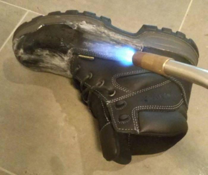 Как сделать ботинки действительно водонепроницаемыми (5 фото)