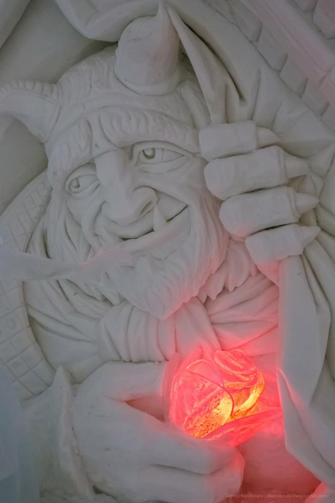 Снежный замок в Лапландии