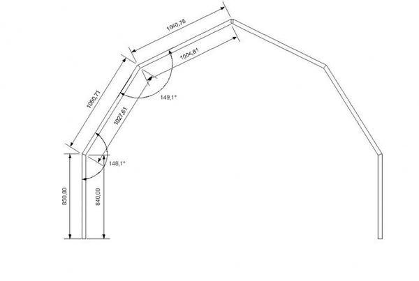 Сварные дуги для оформления каркаса теплицы