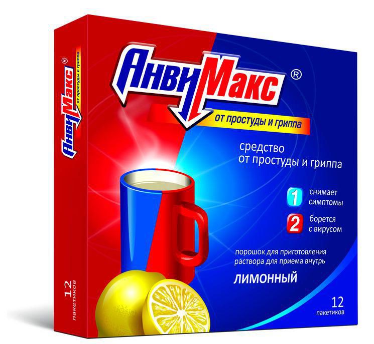 Средство для симптоматического лечения простуды Анвимакс