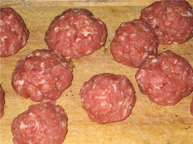 шарики из фарша