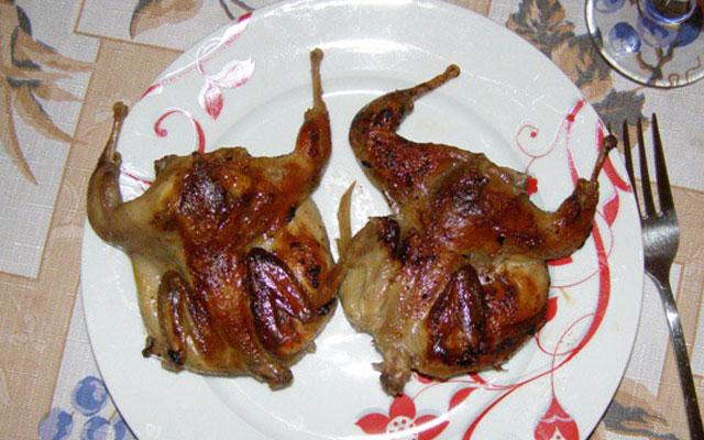 шашлык из перепёлок