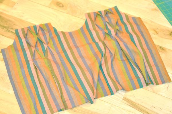 полосатый сарафанчик с буфами 9 полосатый сарафанчик с буфами 9