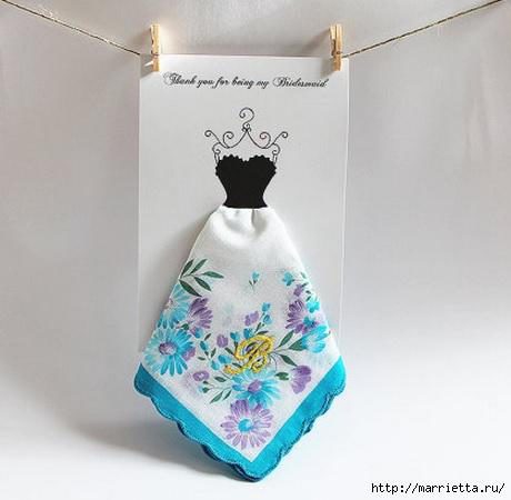 Винтажные открытки с дамами в юбках из носовых платков (23) (460x450, 95Kb)