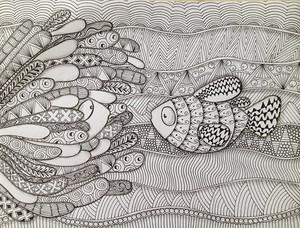 Морская тематика (раскраски)