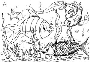 Морская тематика (раскраски)