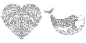 Морская тематика (раскраски)