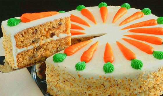 Морковный торт - красиво и вкусно!