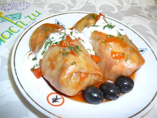 овощные голубцы с необычной начинкой