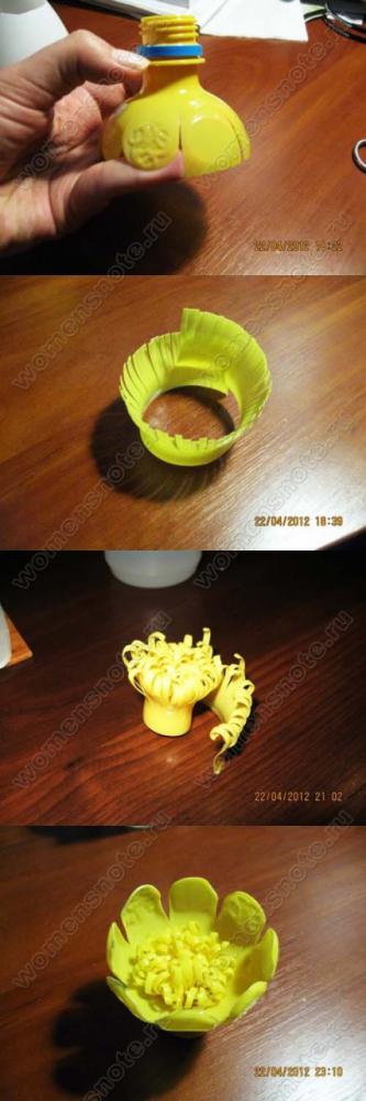 Цветы из пластиковой бутылки