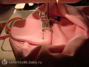 Трикотажная шапочка с отворотом.22