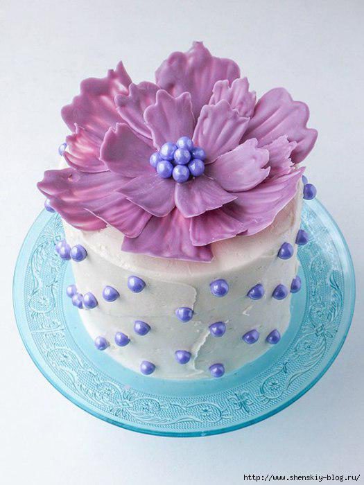 Как сделать простое и красивое украшение для любого торта на праздник!