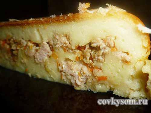 готовый мясной пирог