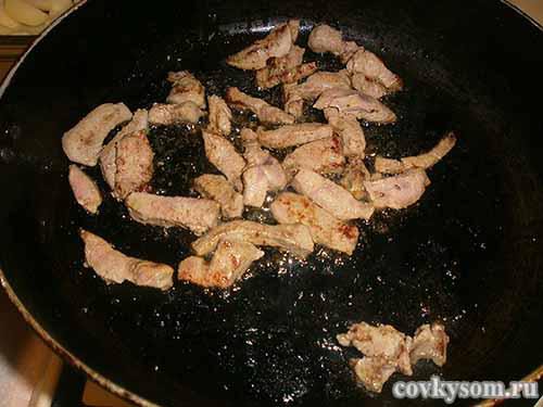жарить печень