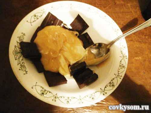 шоколад, масло и мед