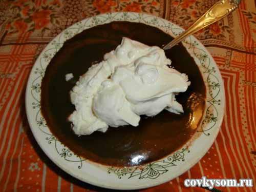 добавим творог и сметану