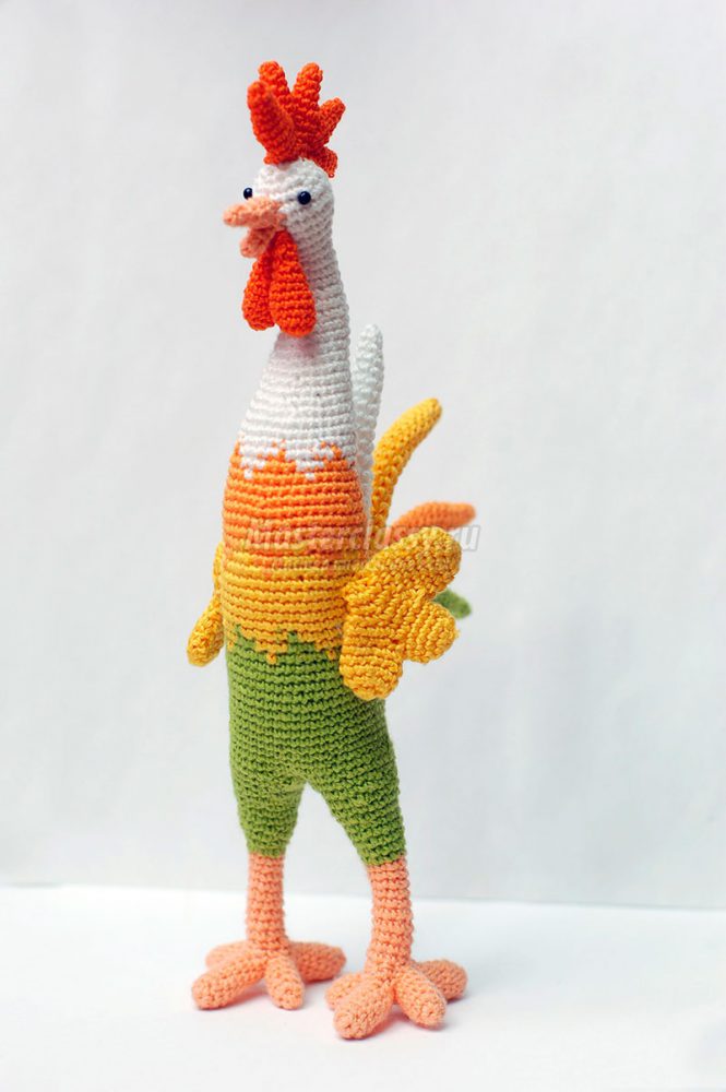 вязание петуха амигуруми