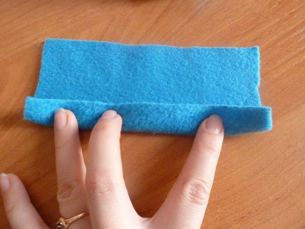 Снеговичок из лоскутков