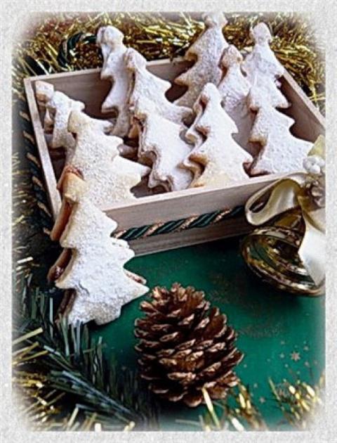 Печенье «Заснеженные ёлочки»