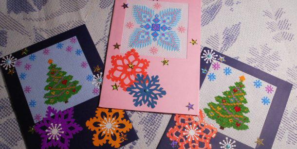 Новогодняя вышивка фото