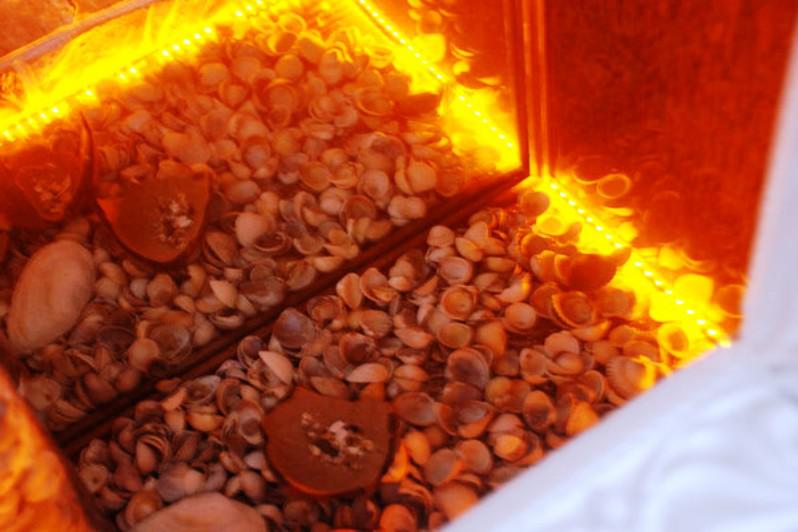 имитация огня в фальш-камине