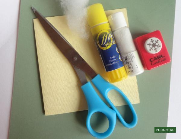 Новогодние открытки своими руками