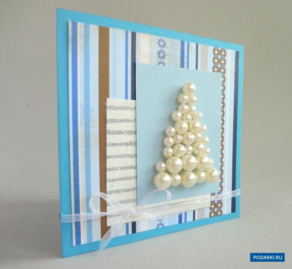 Новогодние открытки своими руками