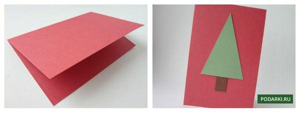 Новогодние открытки своими руками