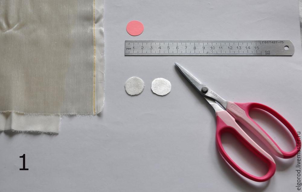 цветы из ткани, цветы из кожи мк