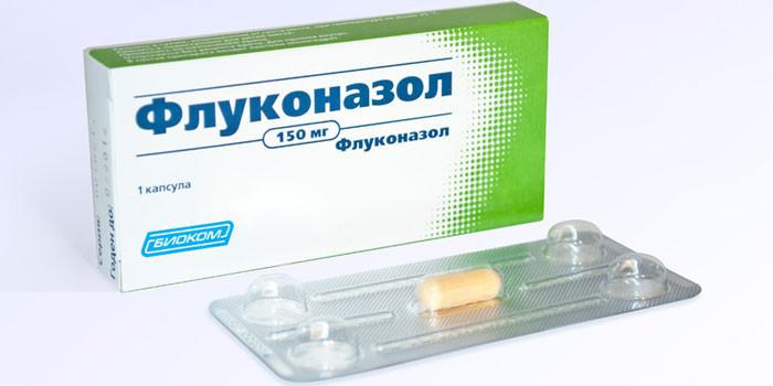 Капсула Флуконазола в упаковке