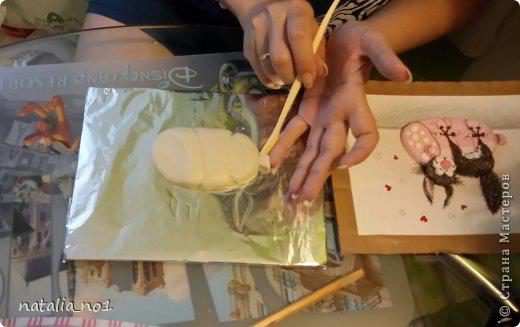 Мастер-класс Поделка изделие Лепка Кот на колбасе - Мастер класс Тесто соленое фото 9