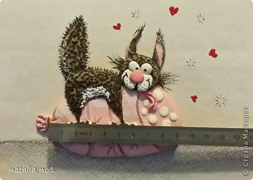 Мастер-класс Поделка изделие Лепка Кот на колбасе - Мастер класс Тесто соленое фото 3