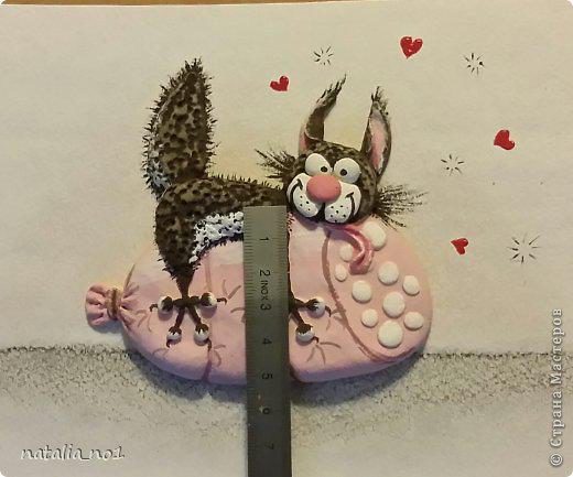 Мастер-класс Поделка изделие Лепка Кот на колбасе - Мастер класс Тесто соленое фото 2