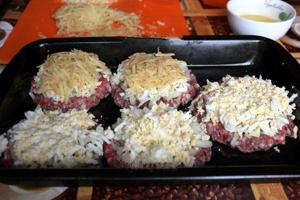 Стожки из фарша в духовке с картошкой и сыром пошаговый рецепт фото