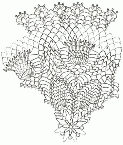 Салфетки, связанные крючком, со схемами