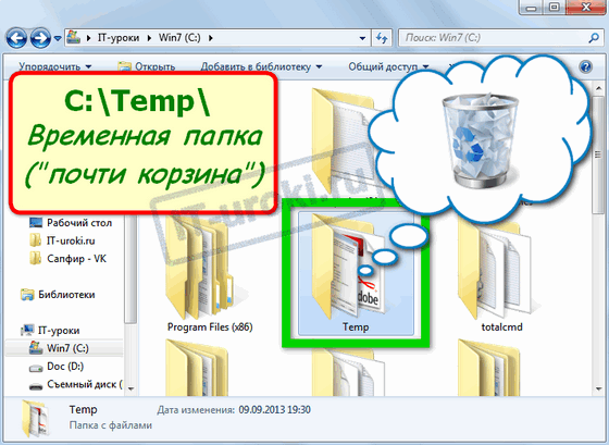 Временная папка Temp