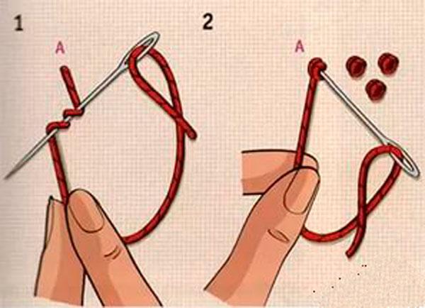 французский узелок