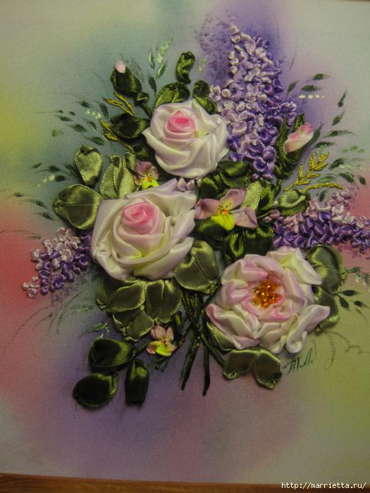 Вышиваем лентами СИРЕНЬ (5) (525x700, 319Kb)