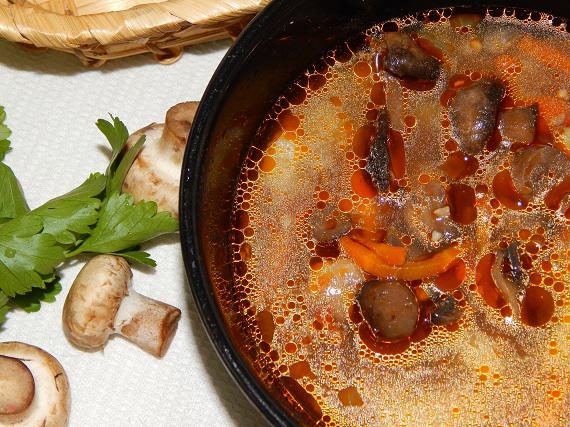 суп с грибами шампиньонами