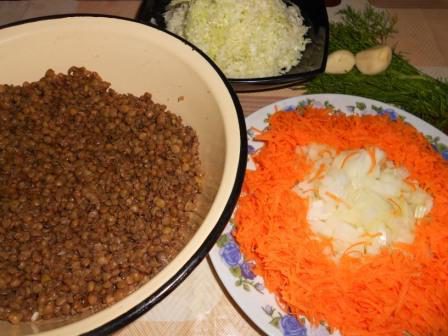 продукты для чечевичных котлет