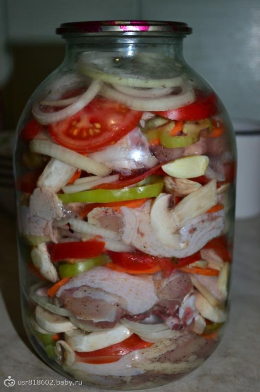 курица в банке