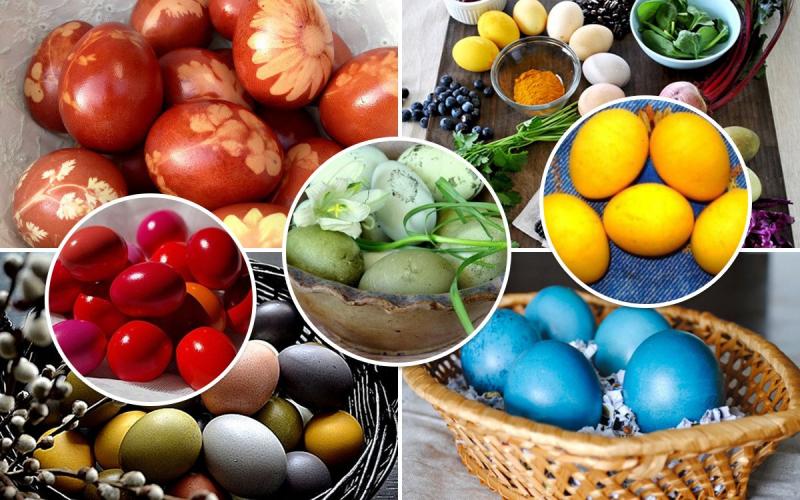 Красим яйца натуральными красителями - 6 рецептов