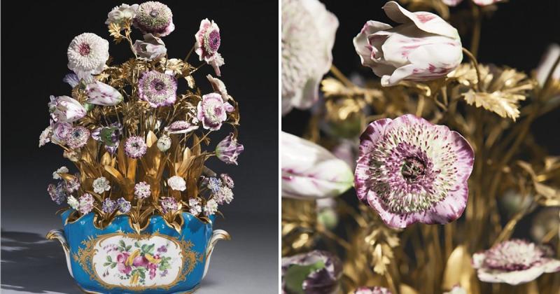 «Живые» фарфоровые цветы мастеров XVIII века