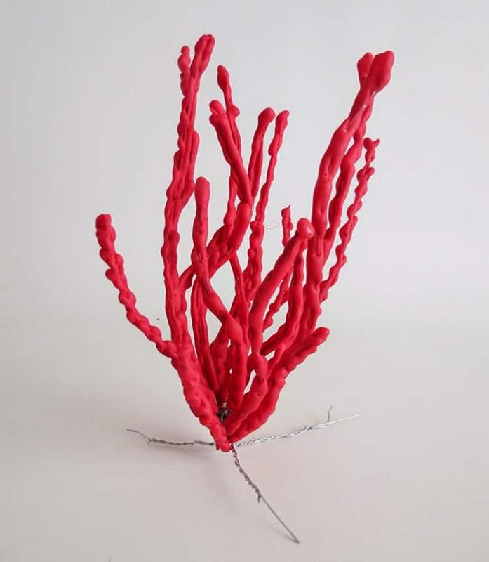 Колье в Бохо-стиле с бусинами коралла и бирюзы своими руками
