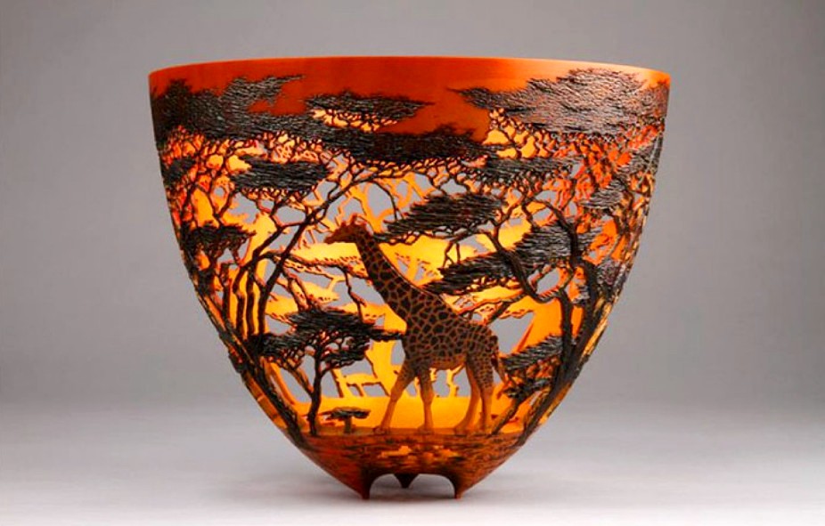 Потрясающие кружевные вазы из дерева Гордона Пембриджа