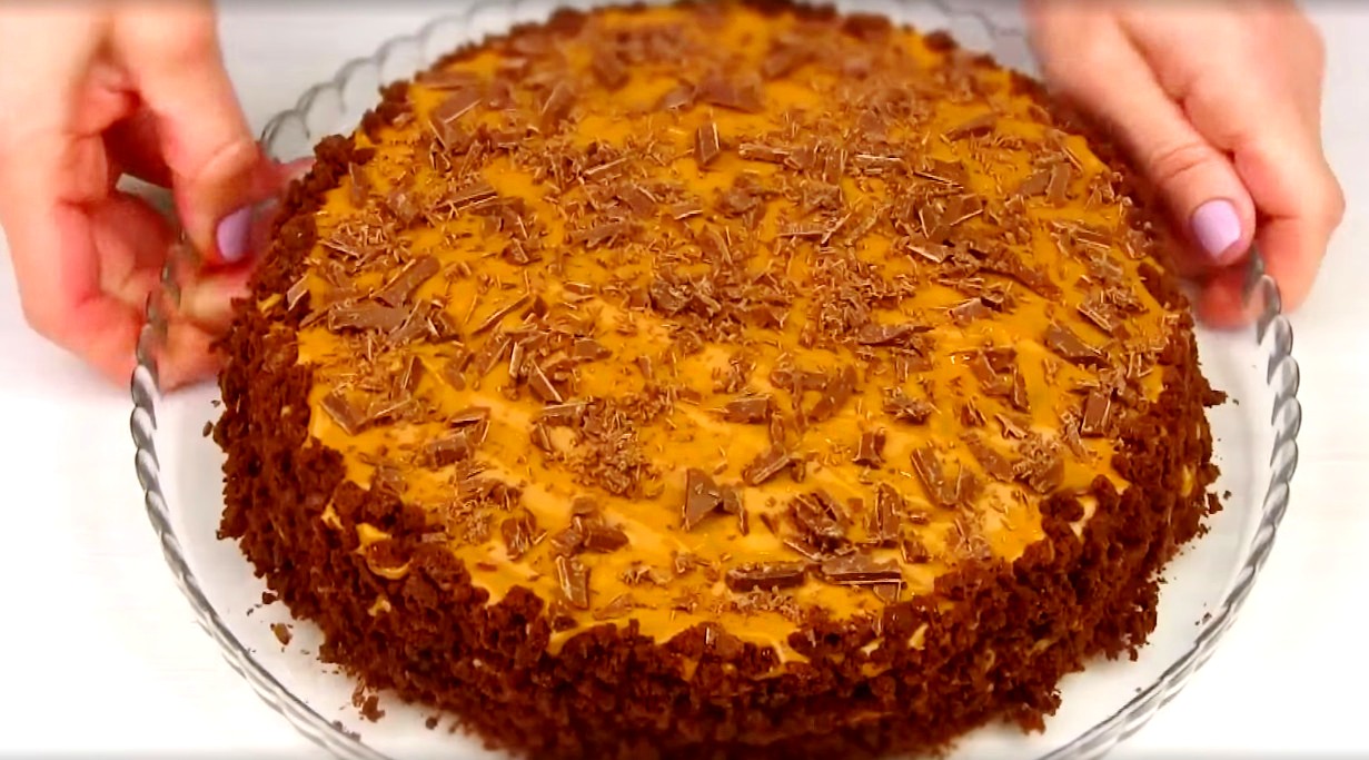 «Карамельная мулатка» — торт на скорую руку